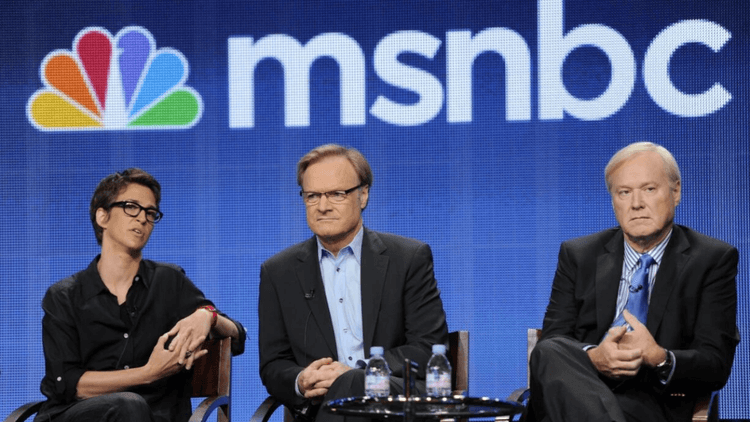 MSNBC news panelists.