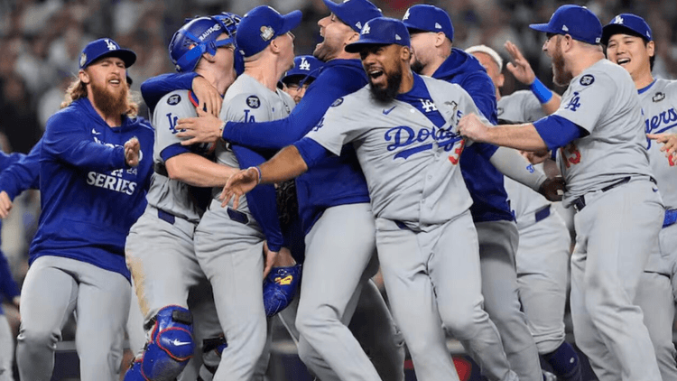 The Los Angeles Dodgers sprinting to a 3-0 lead in the World Series.